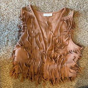 Sugar lips faux fringe vest size xs.  Worn once